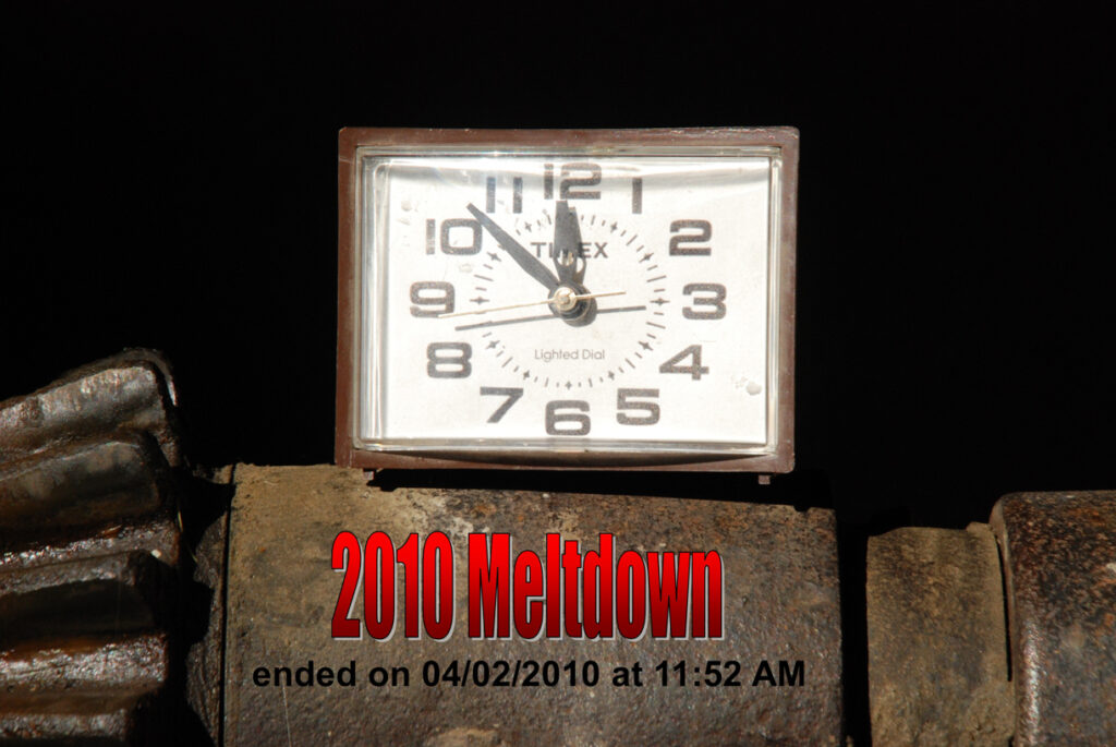 2010 Meltdown as of 04/02/2010